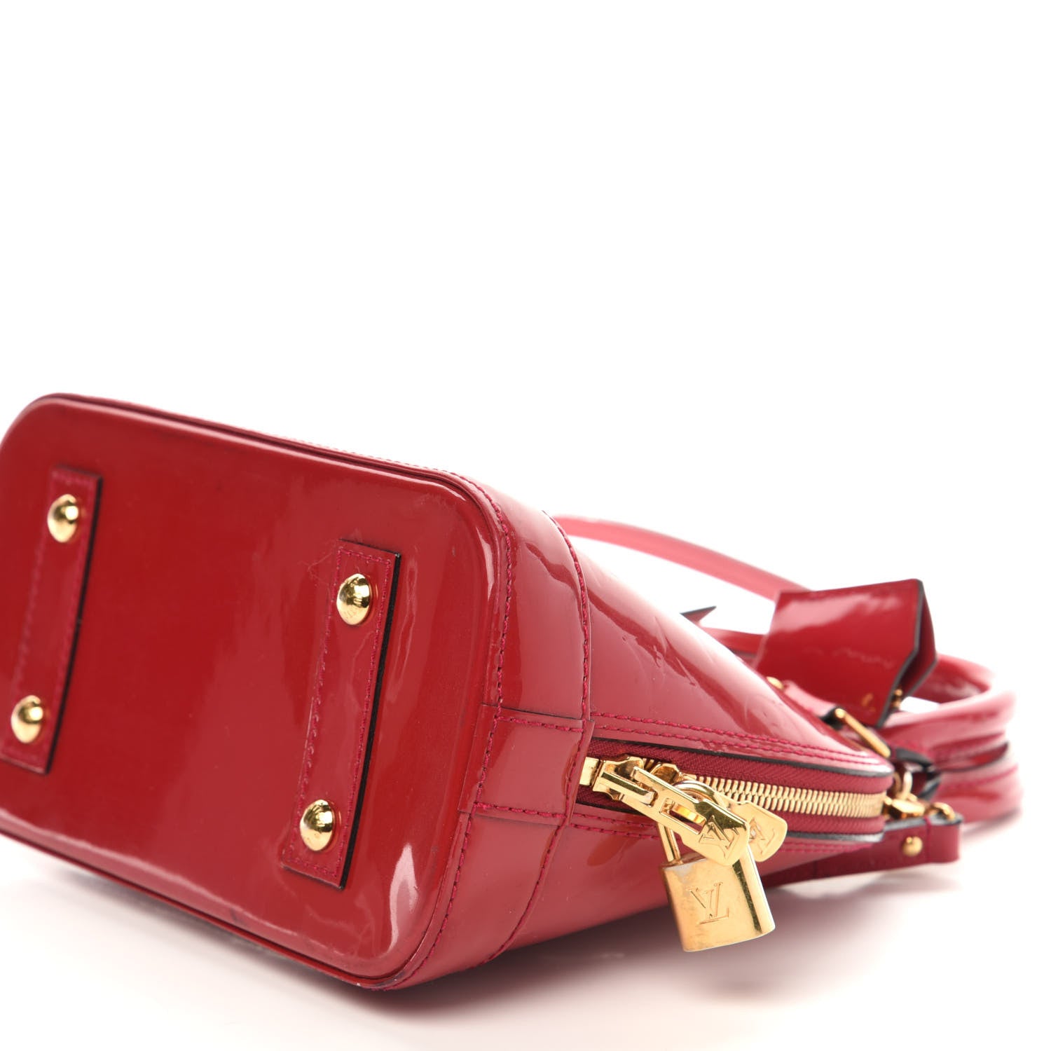 Louis Vuitton Vernis Alma BB Pomme D'Amour 9 of 13