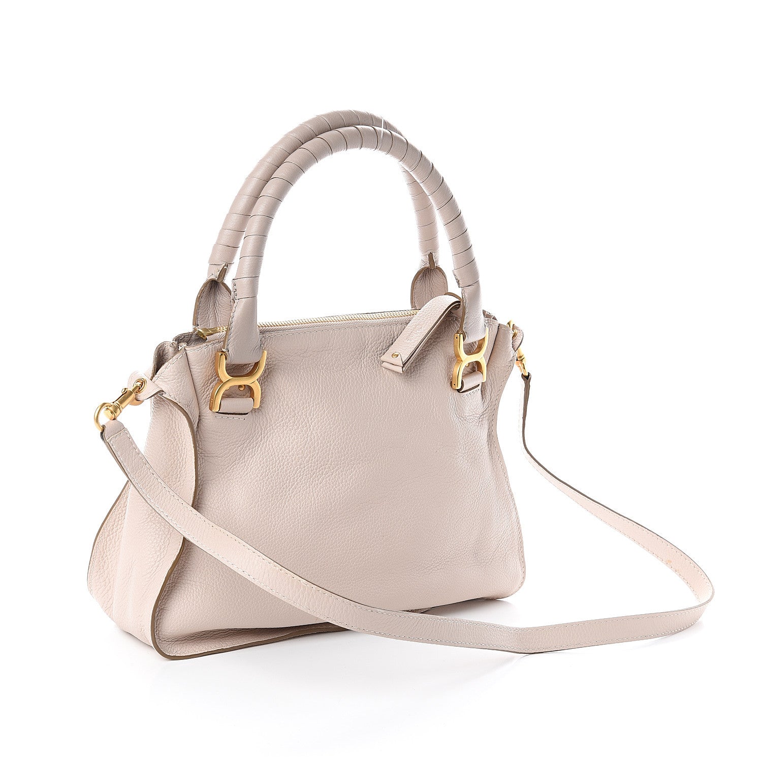 Chloe Calfskin Medium Marcie Satchel Abstract White 2 of 8