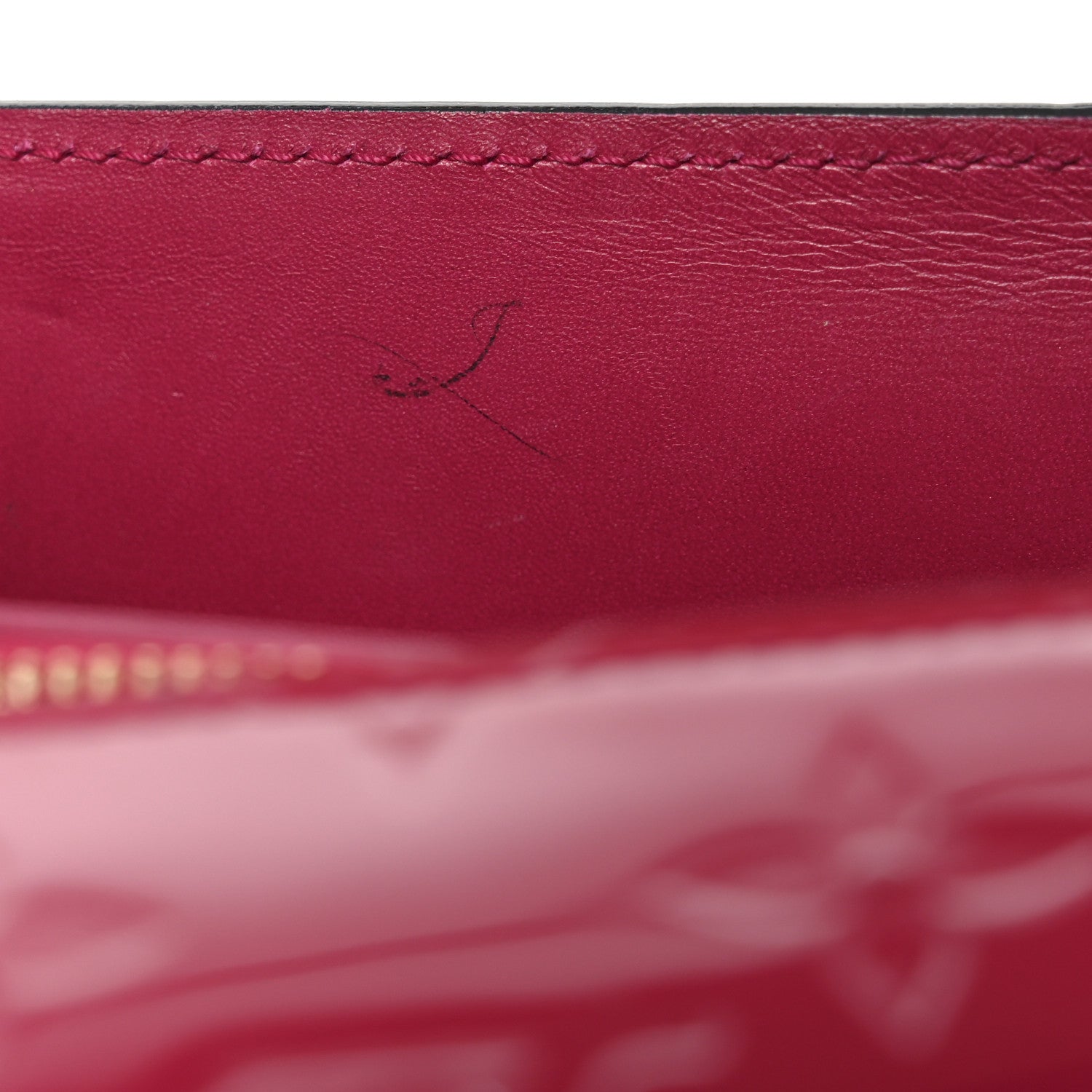 Louis Vuitton Vernis Sarah Wallet Rose Indien 7 of 7