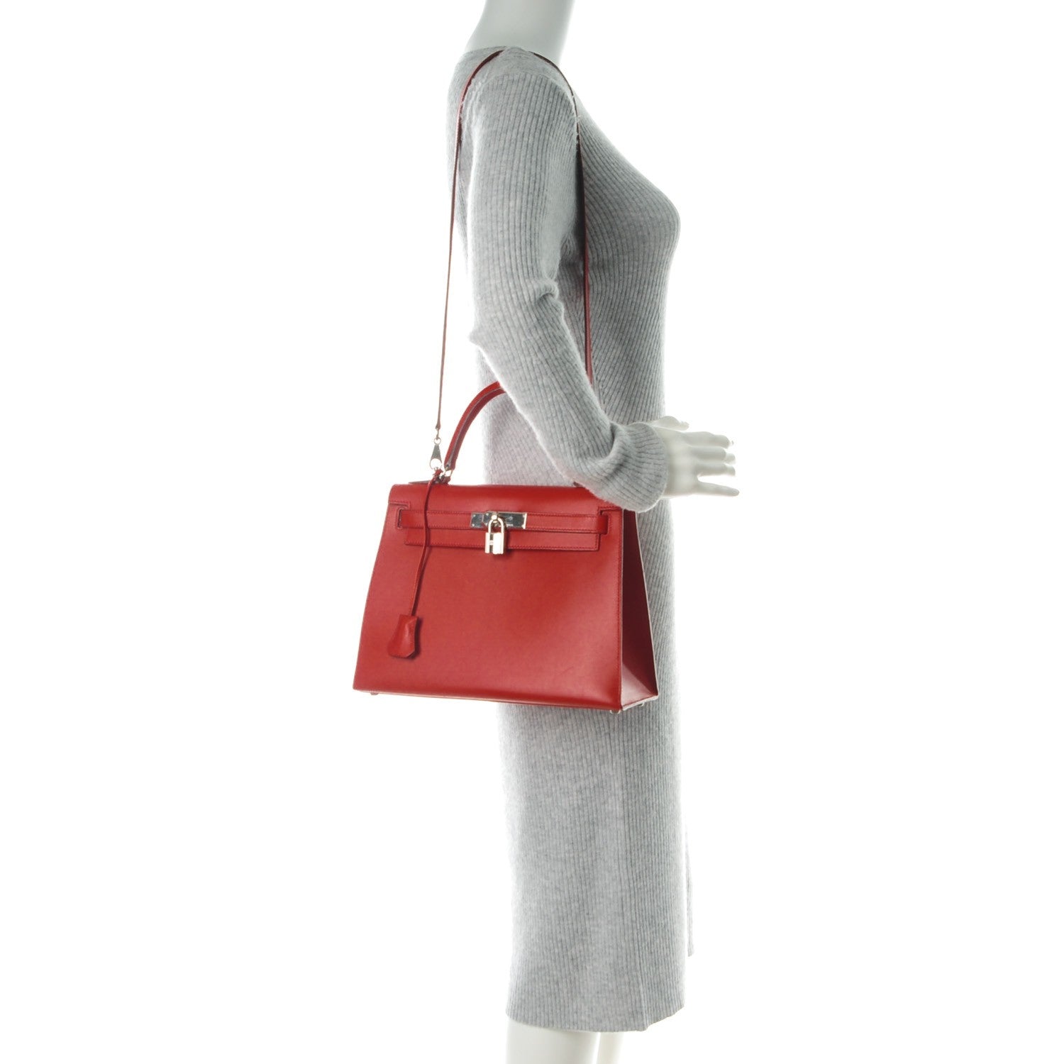 Hermes Box Kelly Sellier 28 Vermillion 2 of 27