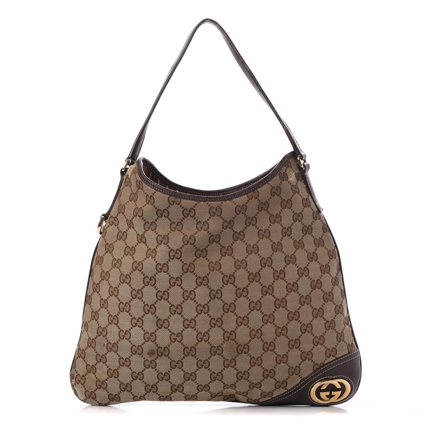 Monogram Medium New Britt Hobo Dark Brown