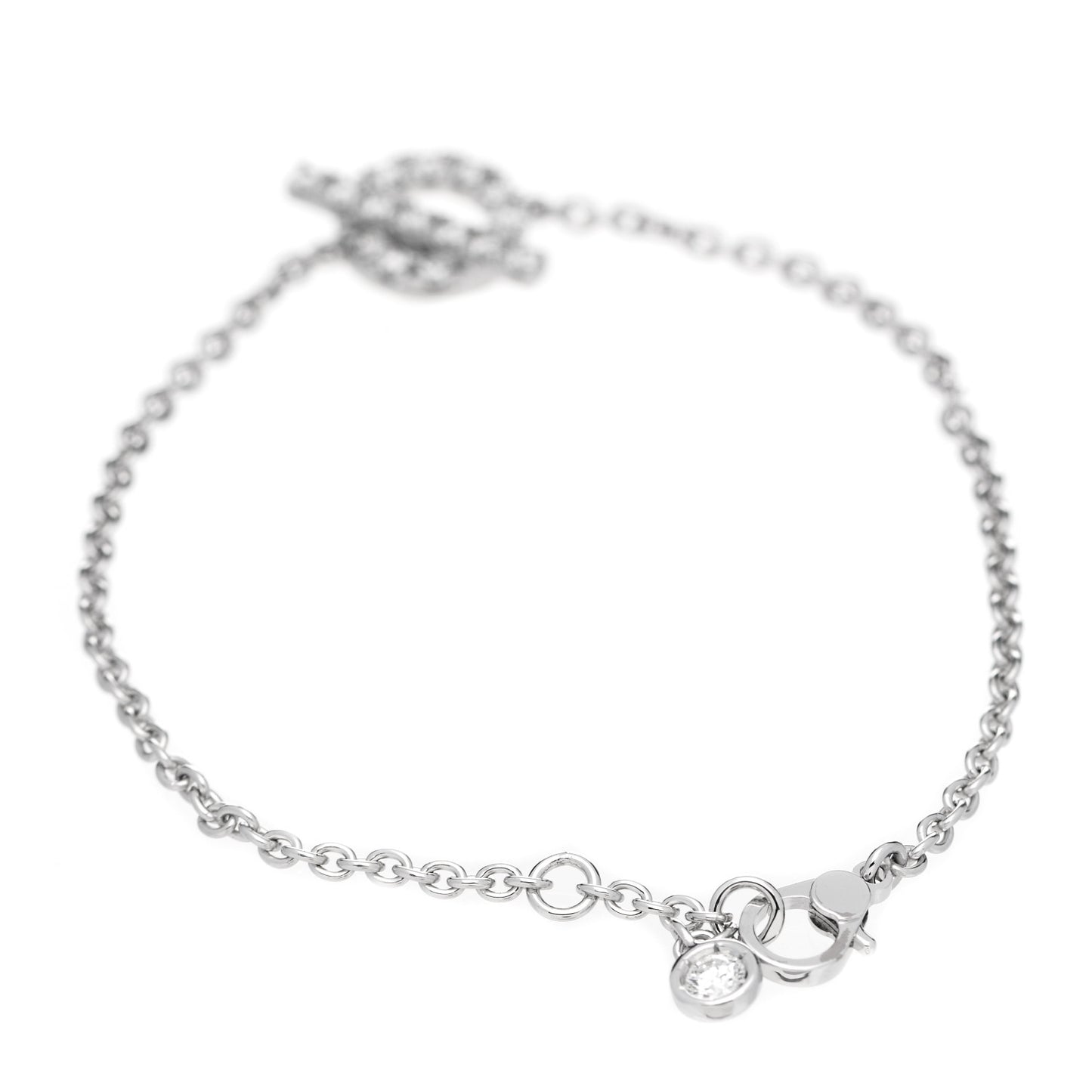 18K White Gold Diamond Finesse Bracelet ST