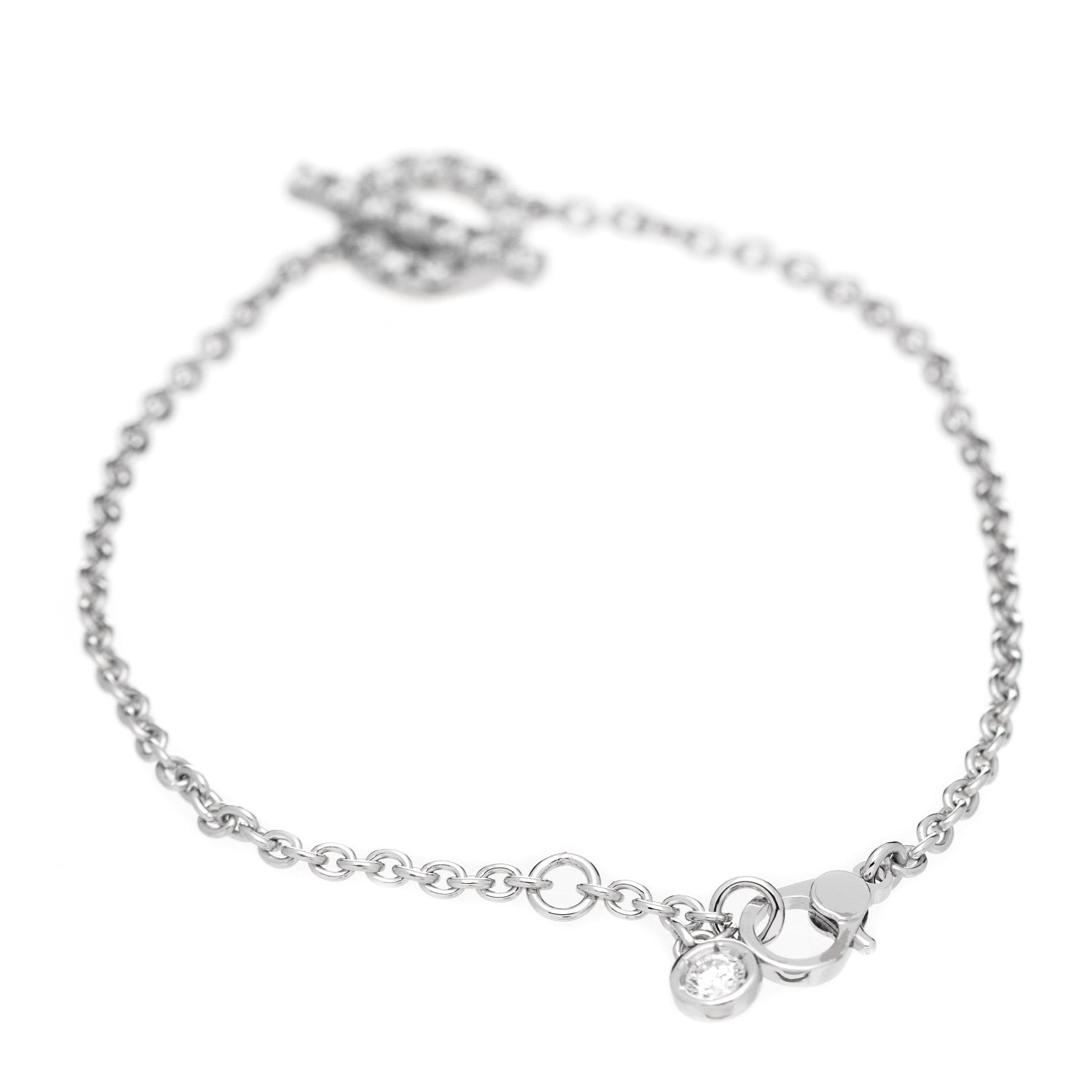 Hermes 18K White Gold Diamond Finesse Bracelet ST 3 of 5