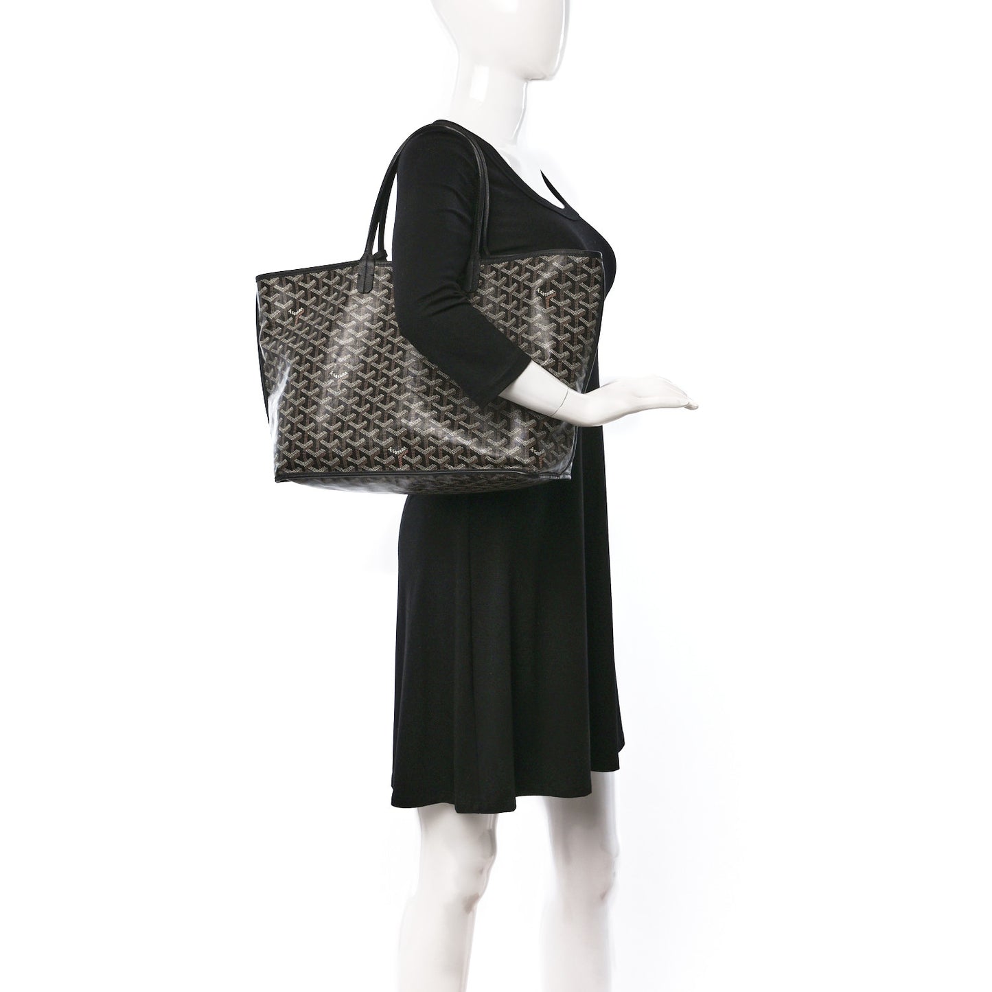 Goyardine Reversible Anjou PM Black