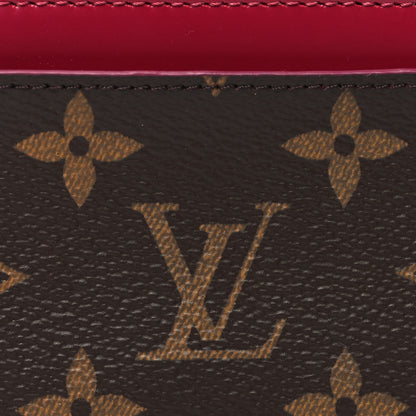 Louis Vuitton Monogram Zipped Card Holder Fuchsia 7 of 9
