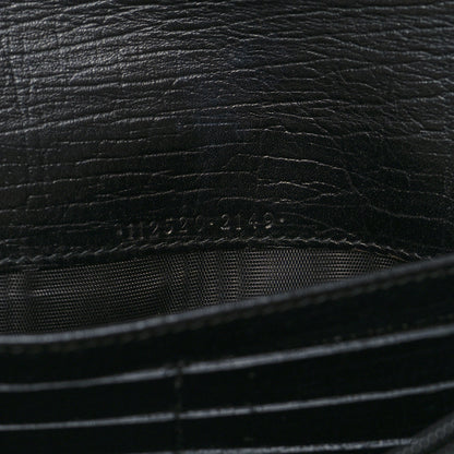 Gucci Monogram Bamboo Bar Continental Wallet Black 7 of 12