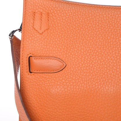 Hermes Taurillon Clemence Jypsiere 28 Orange 8 of 19