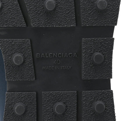 Balenciaga Mesh Calfskin Neoprene Suede Womens Race Runner Sneakers 40 Bleu Nuit 7 of 9