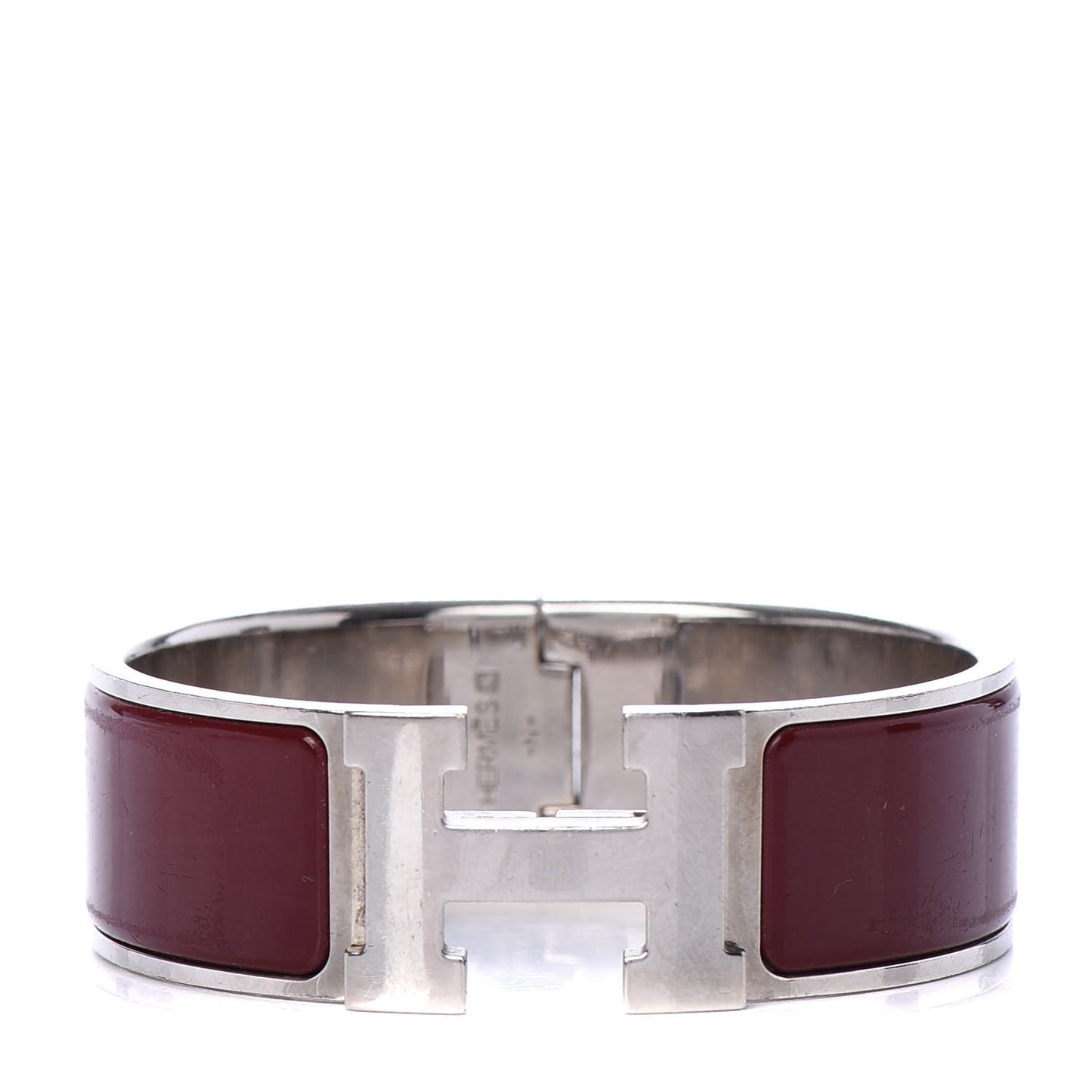 Enamel Wide Clic Clac H Bracelet PM Rouge H
