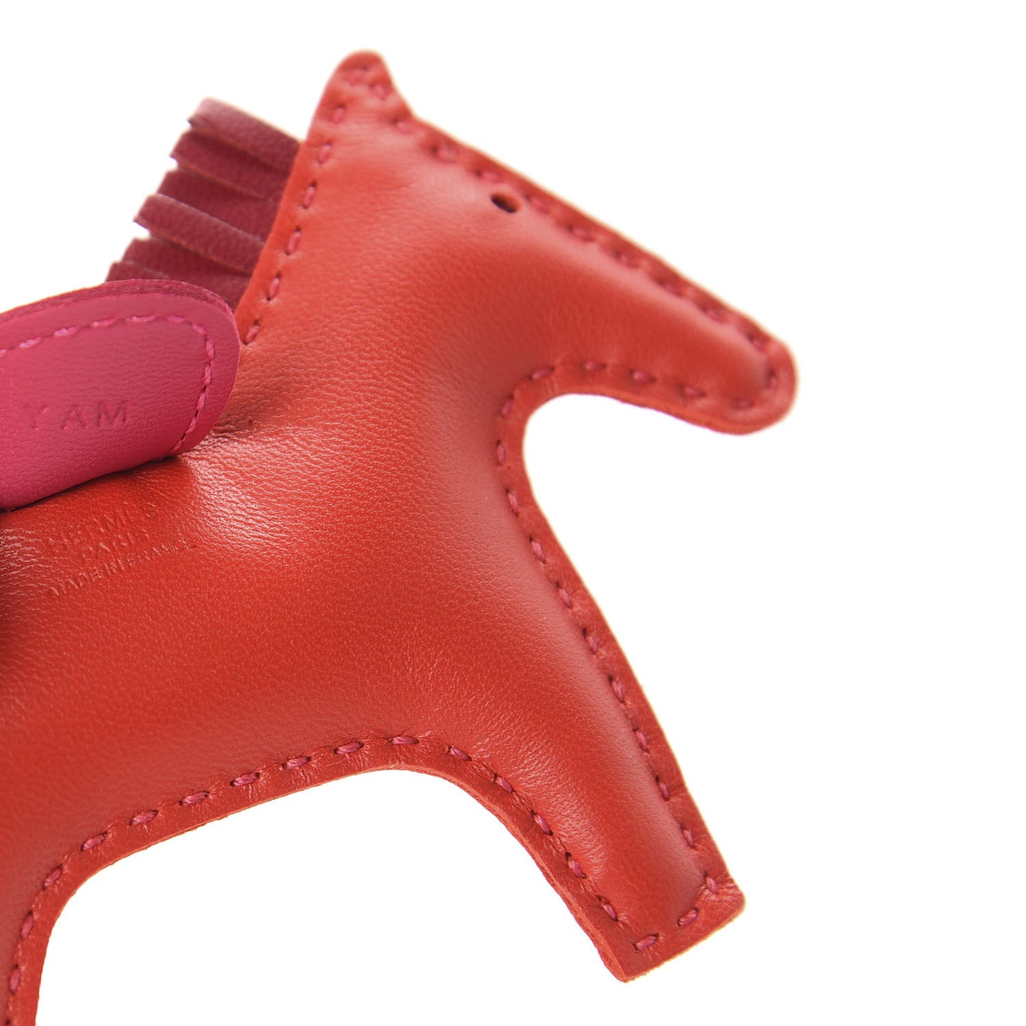 Milo Lambskin Grigri Rodeo Horse Bag Charm PM Rouge Indien Rubis Rose Mexico