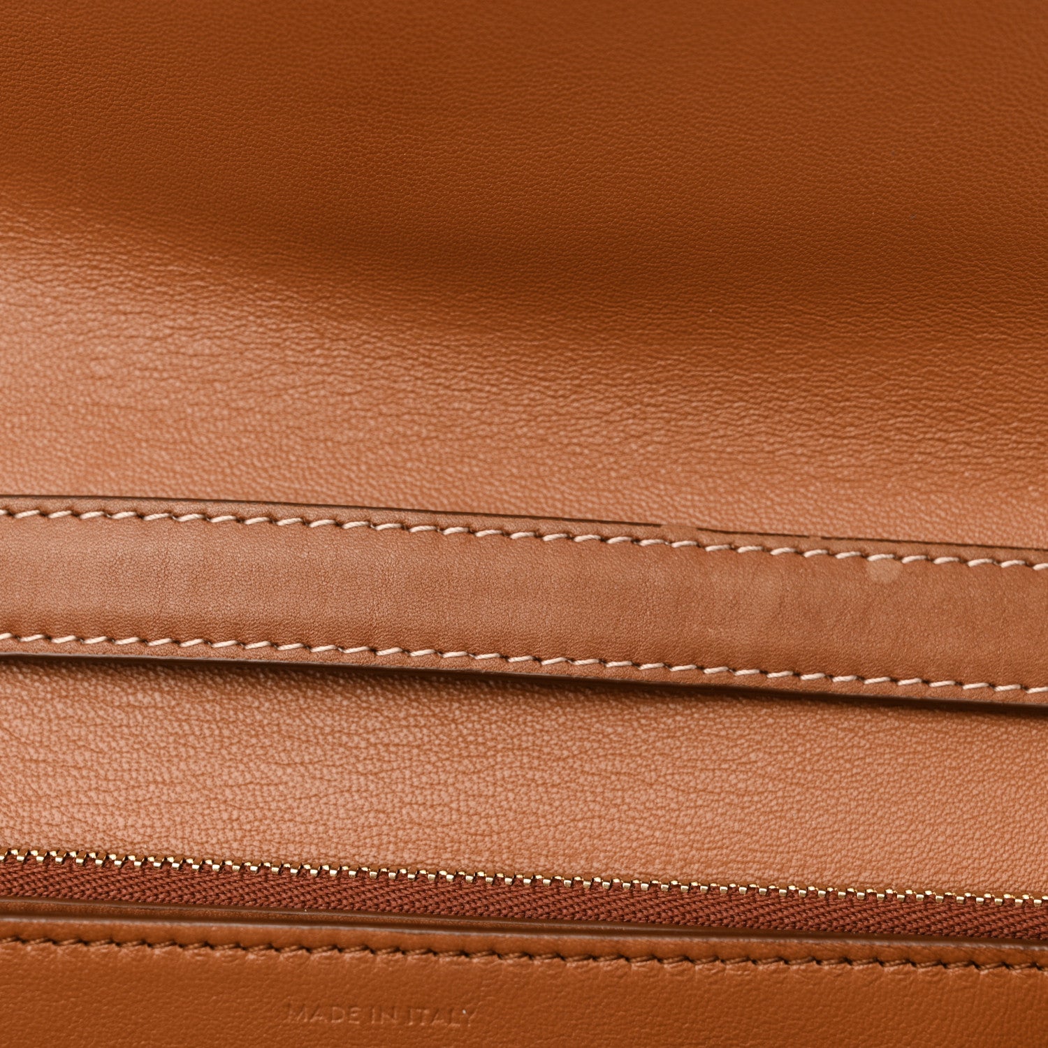 Celine Natural Calfskin Medium Classic Box Flap Bag Tan 13 of 21