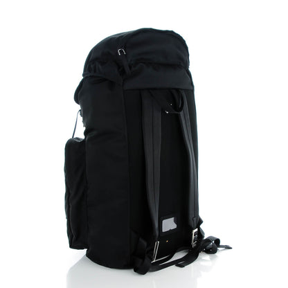 Prada Tessuto Nylon Double Buckle Backpack Black 3 of 8