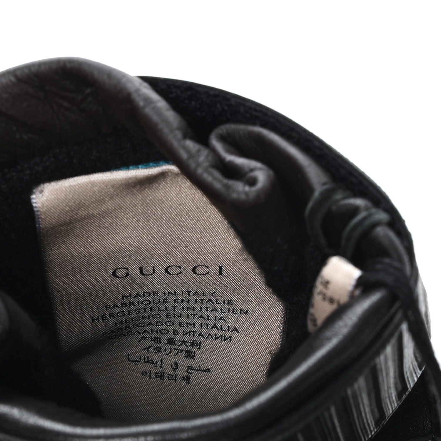 Gucci X ADIDAS Nappa Fingerless Short Gloves 8.5 S Black 3 of 4