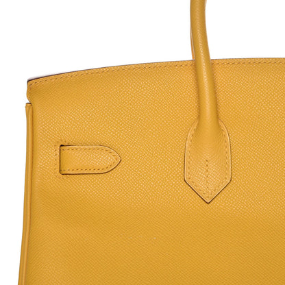 Hermes Epsom Birkin 35 Jaune D'Or 27 of 29