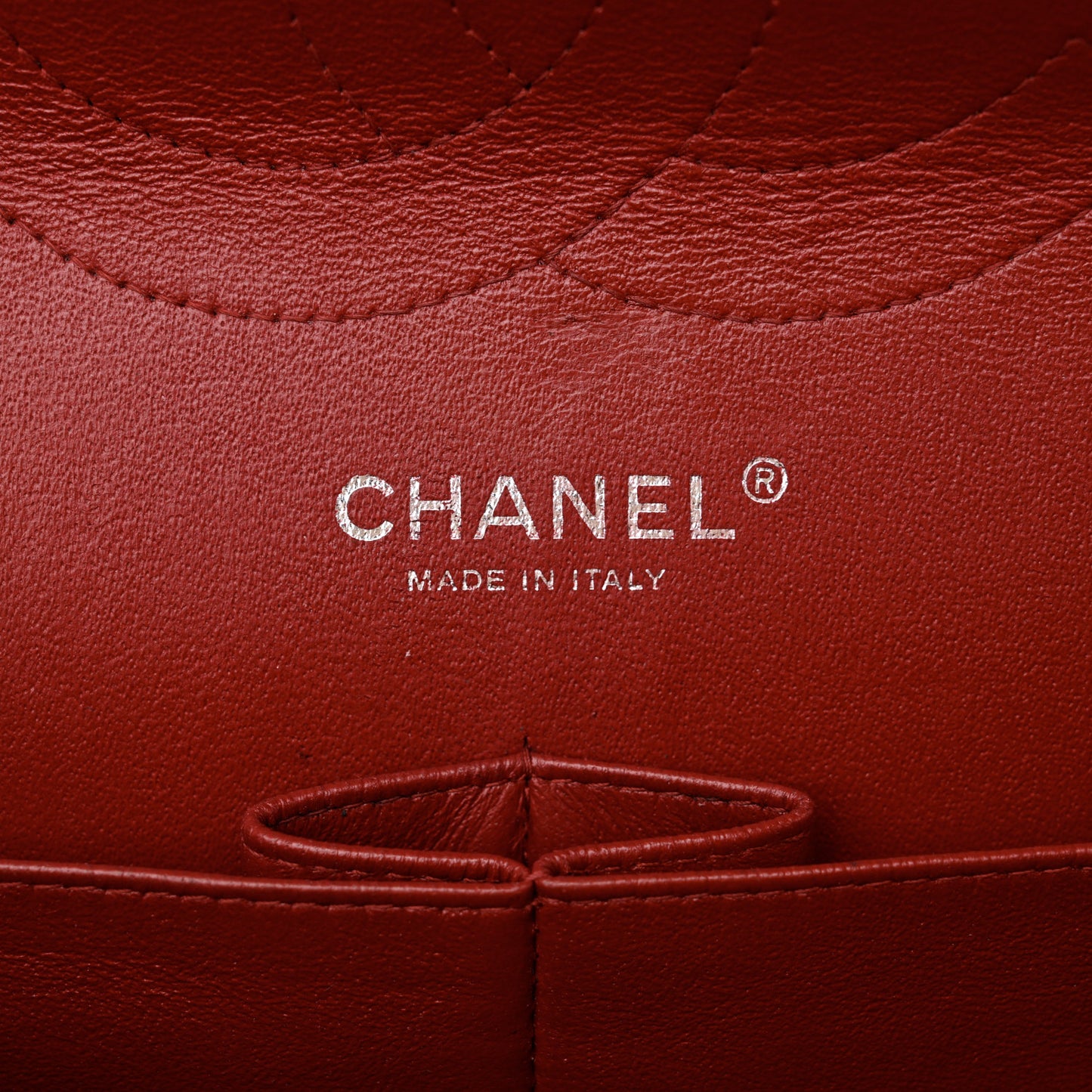 Caviar Quilted Jumbo Double Flap Red