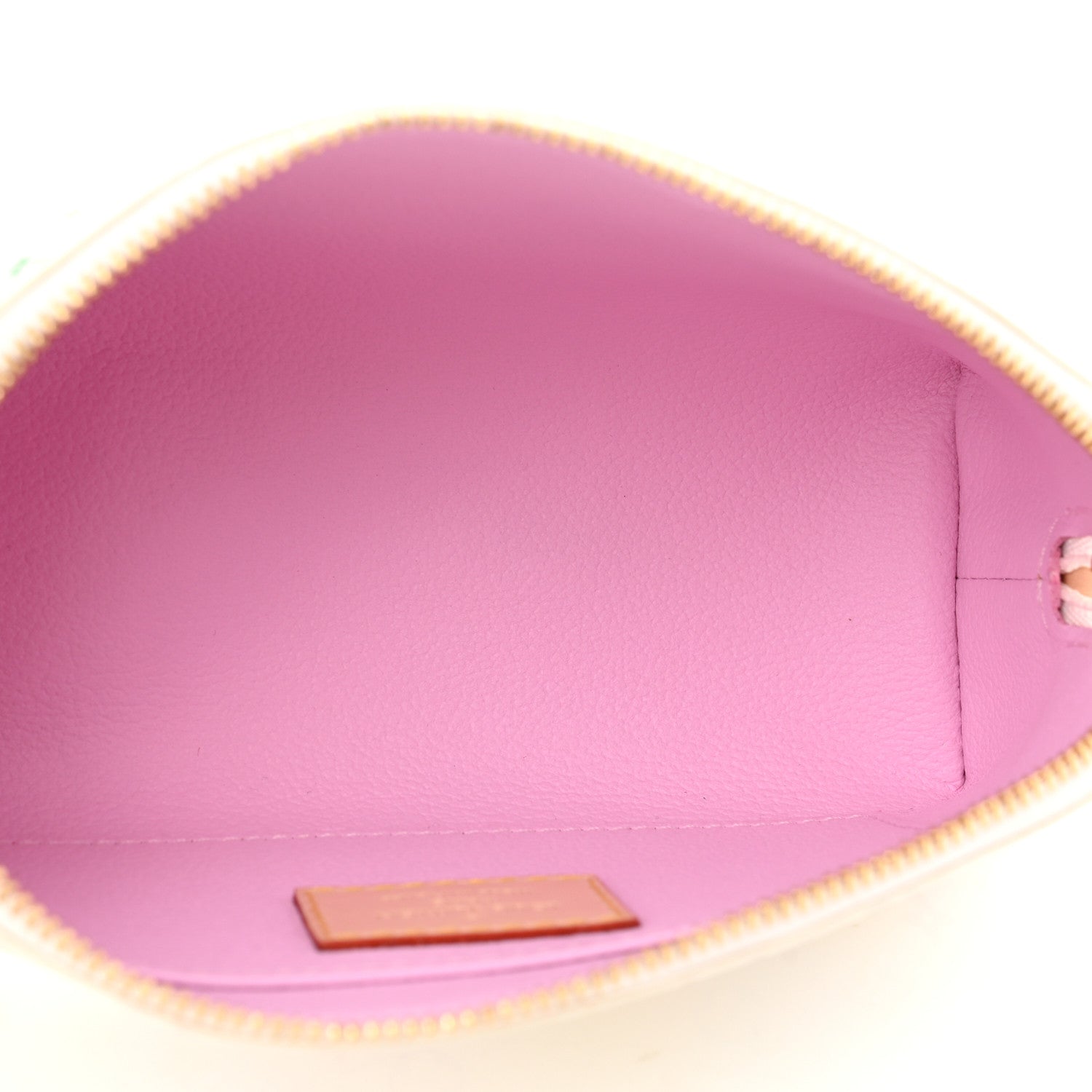 Louis Vuitton Monogram Multicolor Cosmetic Pouch White Litchi 5 of 9