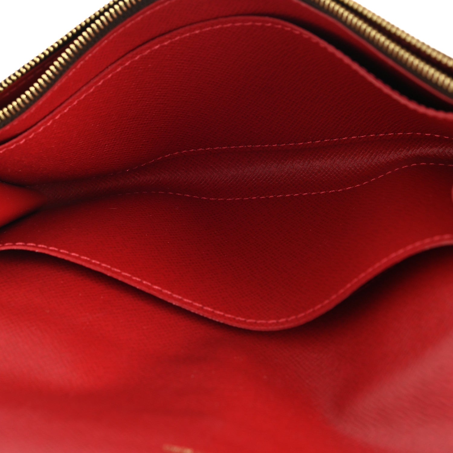 Louis Vuitton Damier Ebene Caissa Wallet Cherry 6 of 10