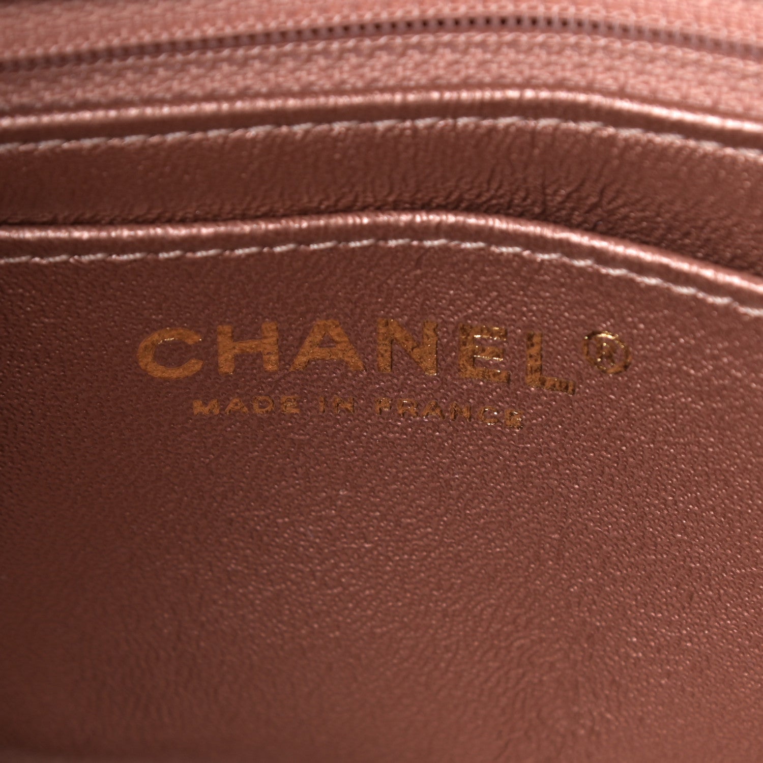 Chanel Metallic Grained Calfskin Quilted 2.55 Reissue Mini Flap Copper Pink 6 of 14