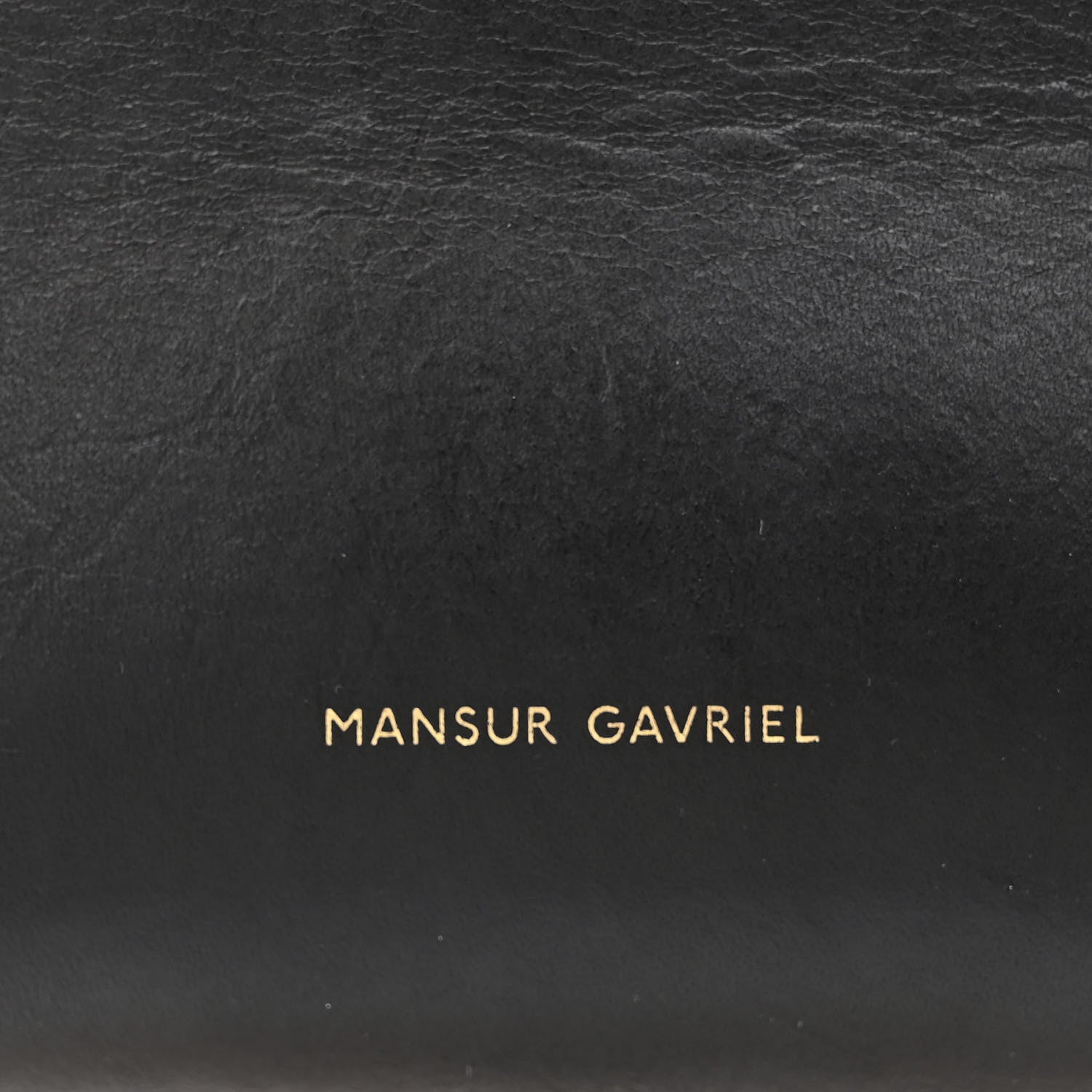 Mansur Gavriel Calfskin Mini Bucket Bag Black Flamma 6 of 11