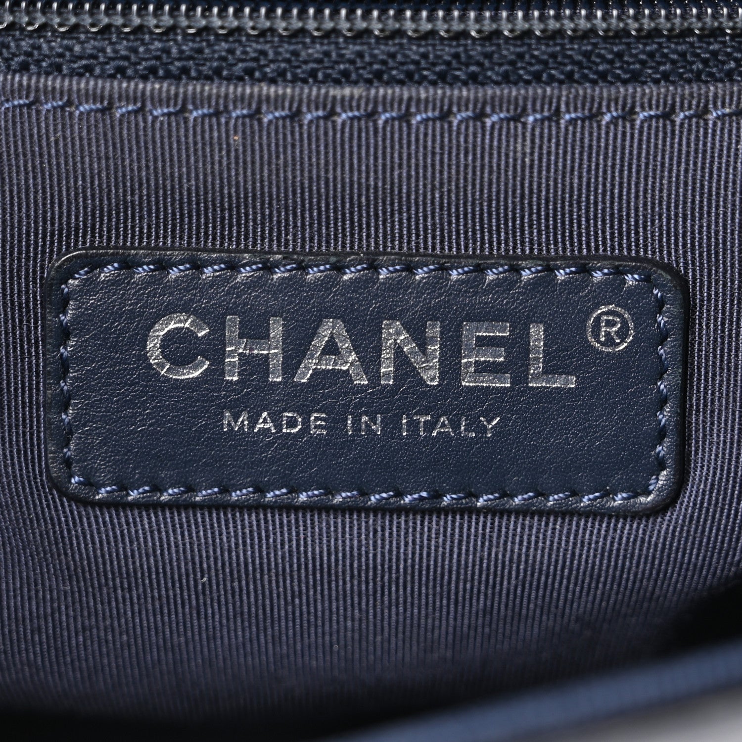 Chanel Calfskin Stitched Medium Single Flap Navy 6 of 10
