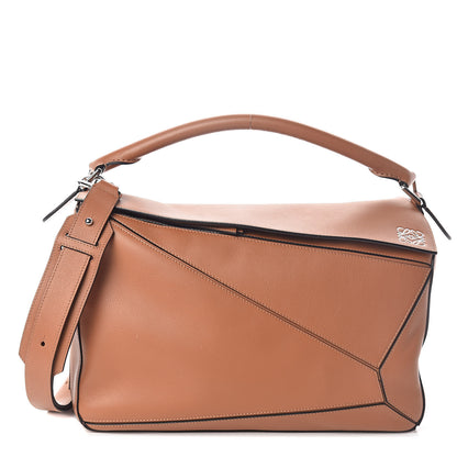 Loewe Calfskin Large Puzzle Bag Tan 1 of 10