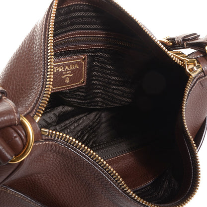 Prada Vitello Daino Hobo Bruciato 5 of 9