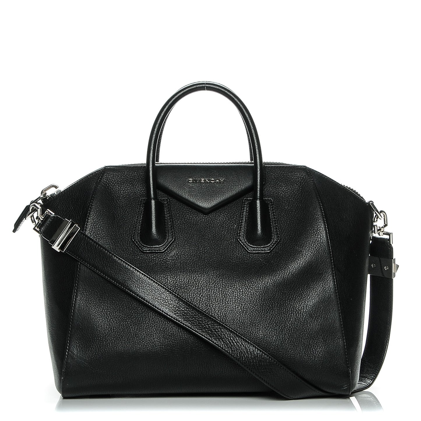 Sugar Goatskin Medium Antigona Black