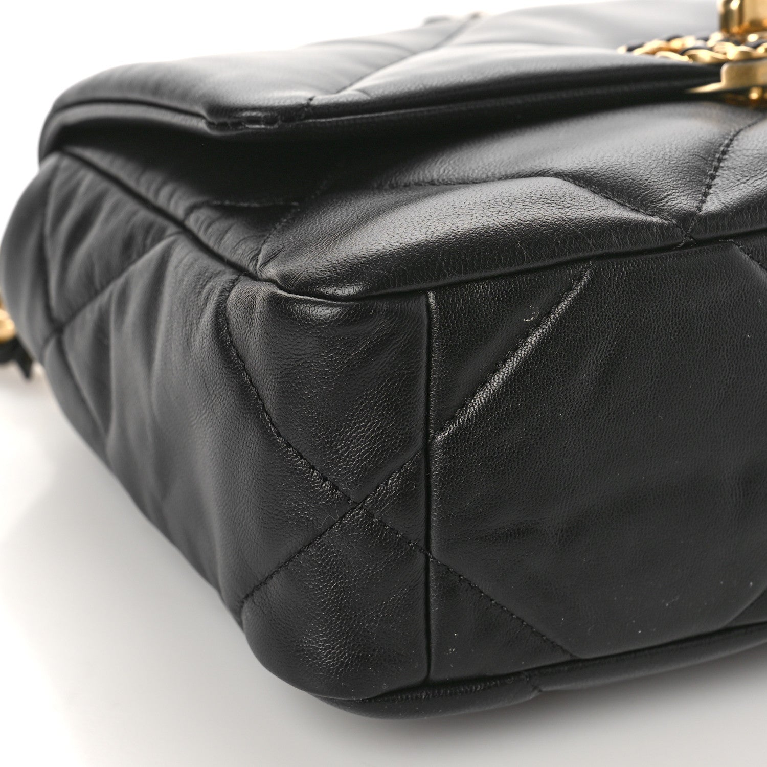 Chanel Goatskin Quilted Medium Chanel 19 Flap Black 8 of 10