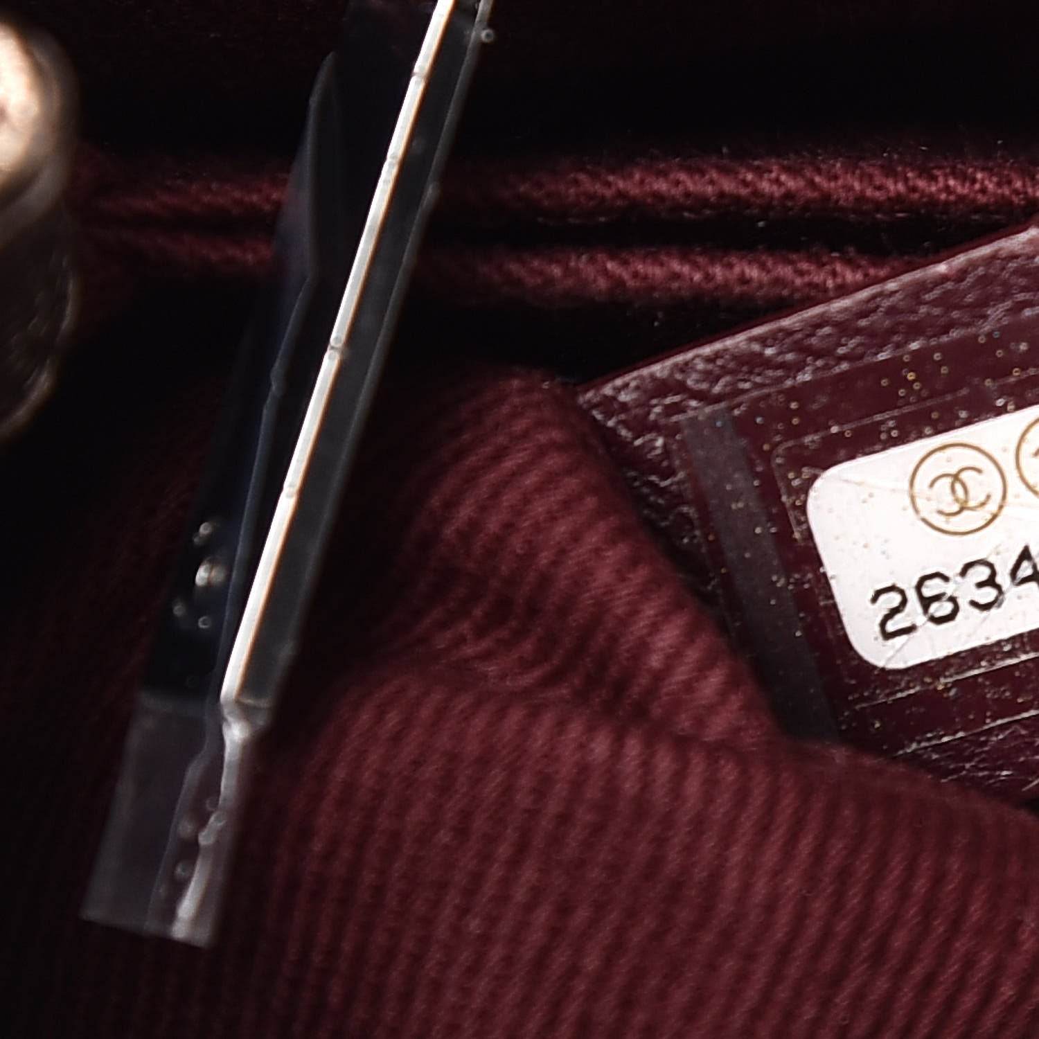 Chanel Metallic Caviar Chevron Quilted Mini Coco Handle Flap Light Gold 9 of 11