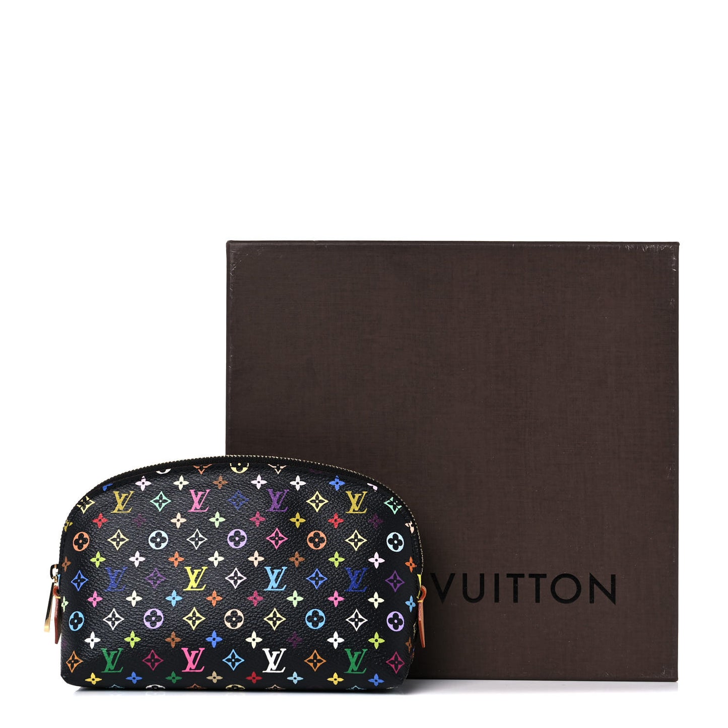 Monogram Multicolor Cosmetic Pouch Black Grenade