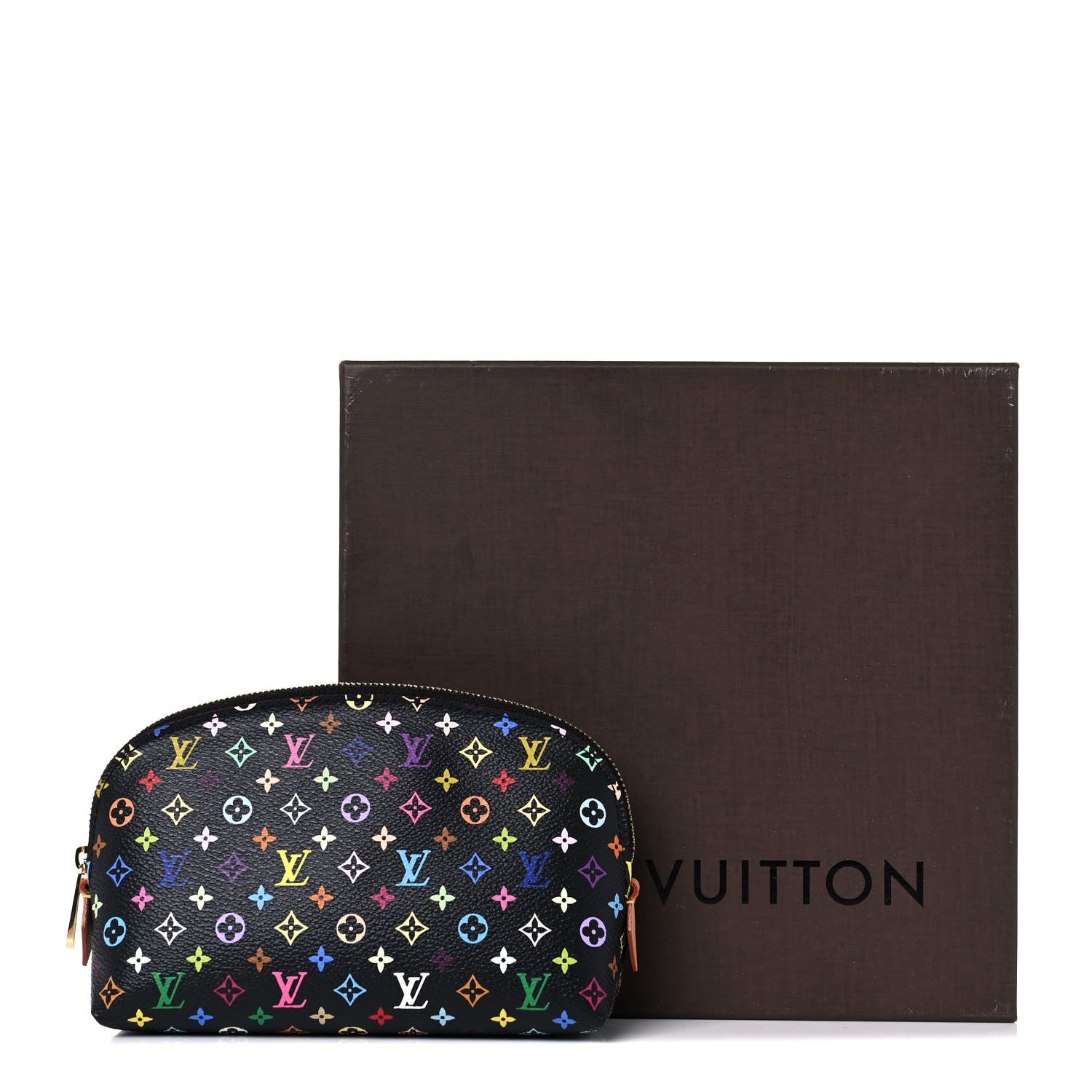 Louis Vuitton Monogram Multicolor Cosmetic Pouch Black Grenade 10 of 10