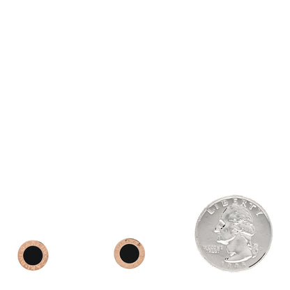 Bulgari 18K Yellow Gold Black Onyx BVLGARI BVLGARI Stud Earrings 2 of 4
