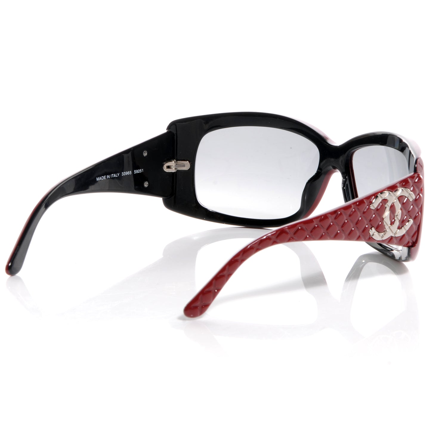 Quilted Sunglasses 33965 Red