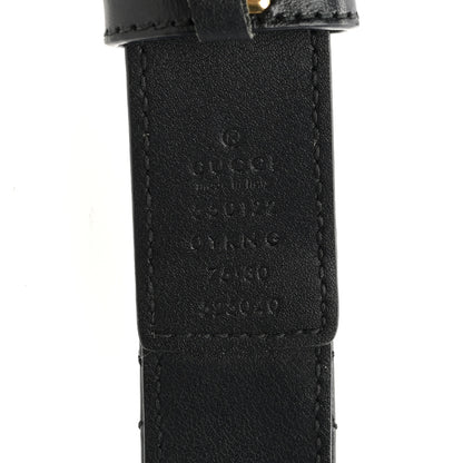 Gucci Calfskin Trapuntata Zumi 30mm Belt 75 30 Black 3 of 5
