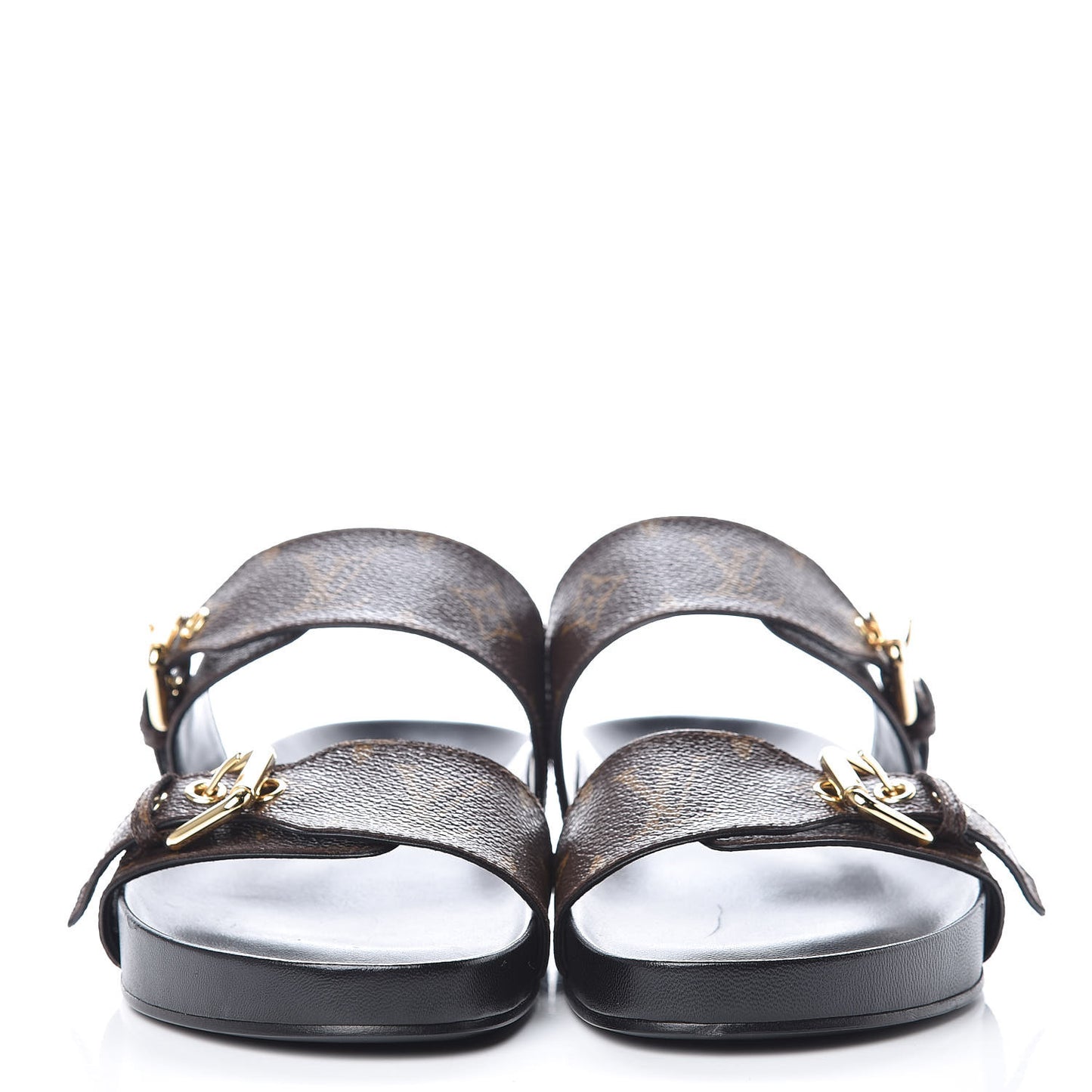 Monogram Bom Dia Mule Sandals 39 Black