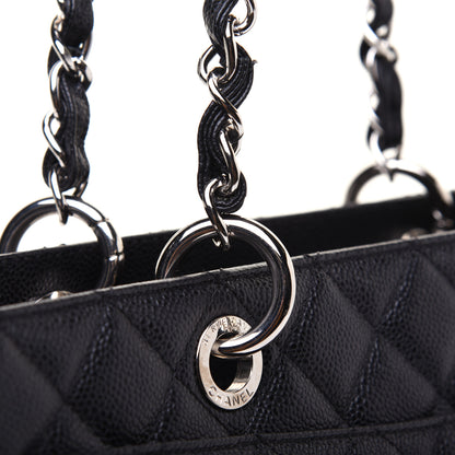 Chanel Caviar Quilted XL Grand Shopping Tote GST Black 14 of 17