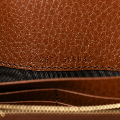 Gucci New Denim GG Monogram Jackie 1961 Chain Wallet Blue Tea Cuir 7 of 10