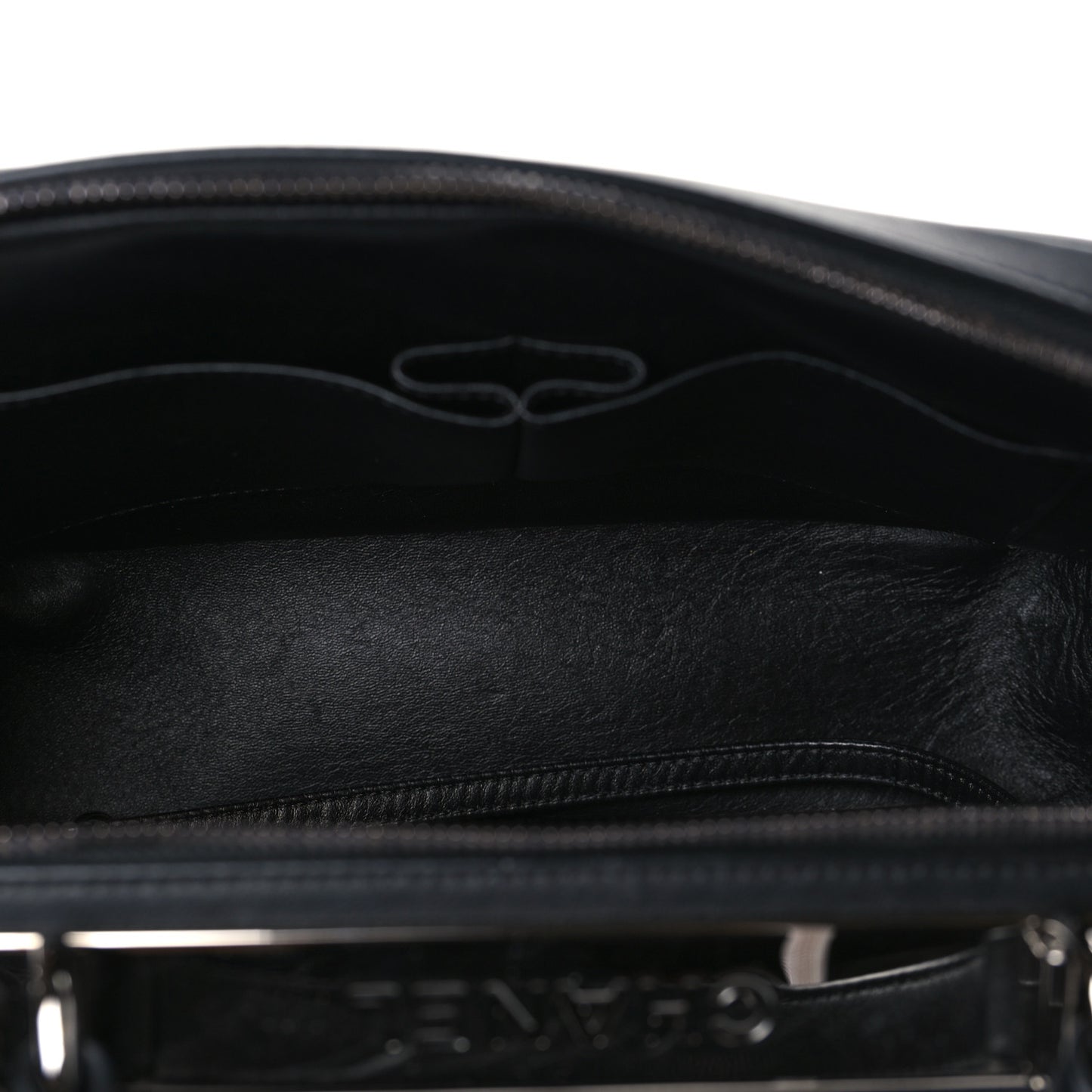 Calfskin Small Trendy CC Bowling Bag Black