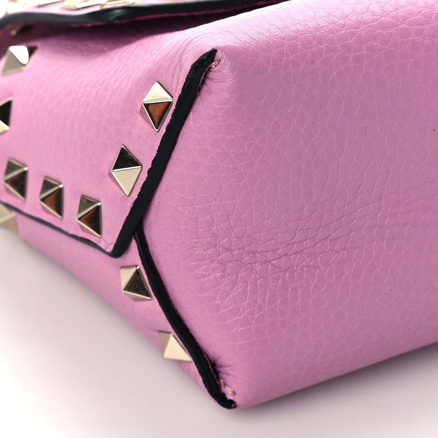 Valentino Garavani Pebbled Calfskin Mini Rockstud Crossbody Bag Giacinto 6 of 7