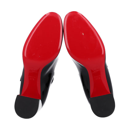 Christian Louboutin Patent Miss Jane Mary Janes 55 Pumps 37.5 Black 7 of 10