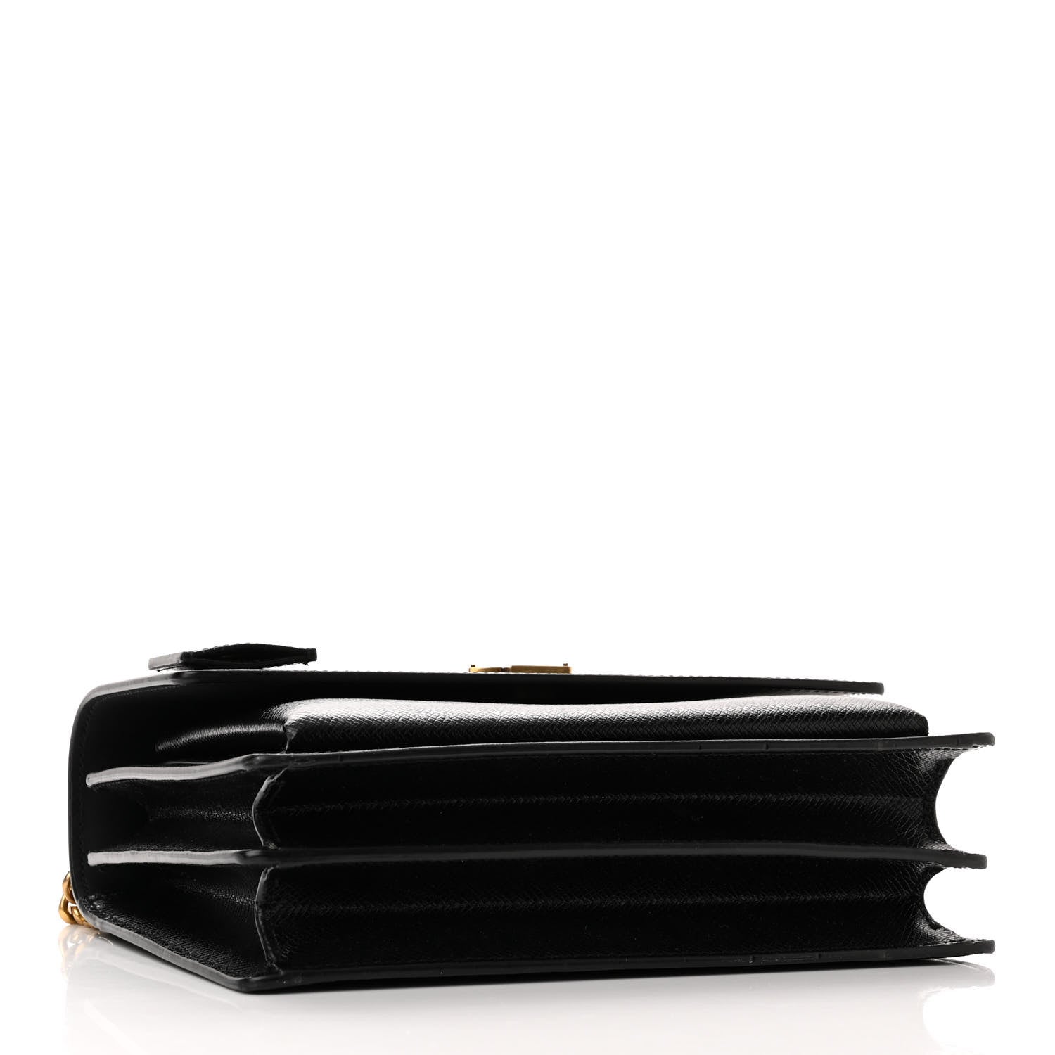 Saint Laurent Coated Bark Calfskin Medium Monogram Sunset Black 4 of 9