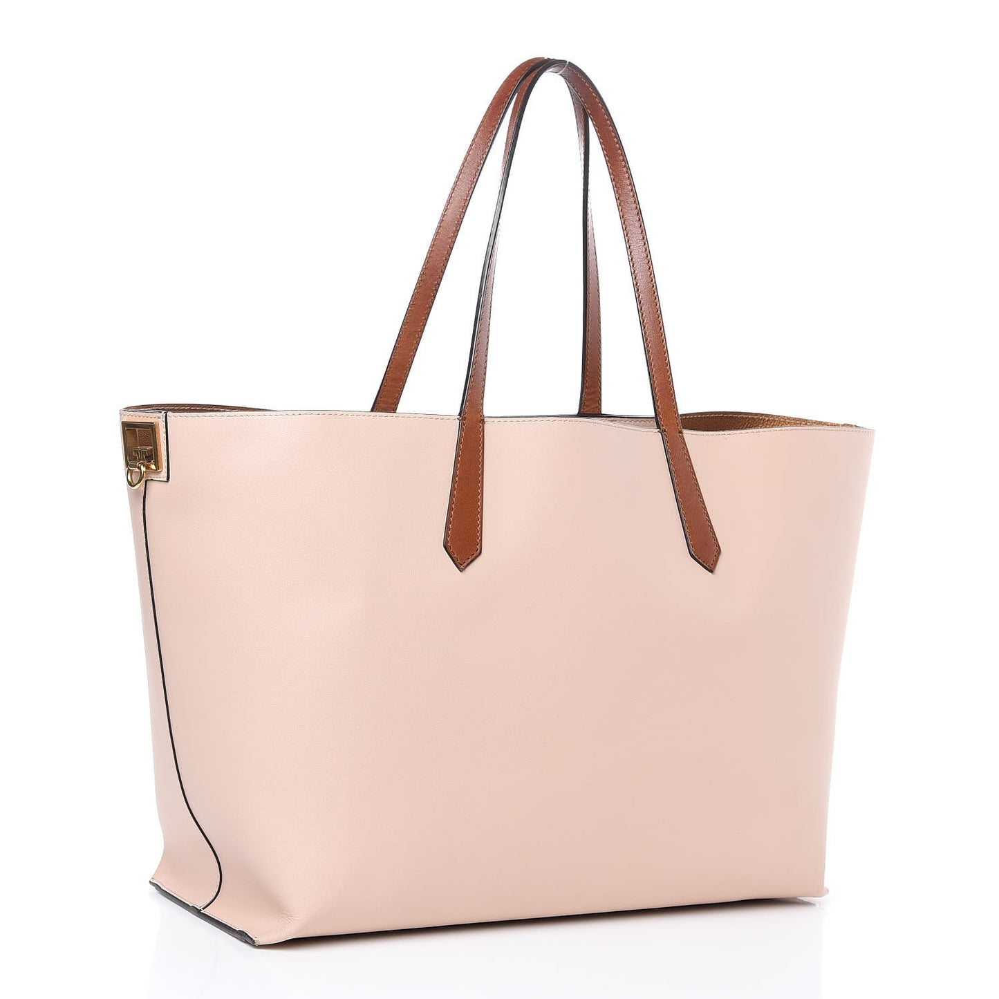 Calfskin Medium GV Shopper Tote Powder