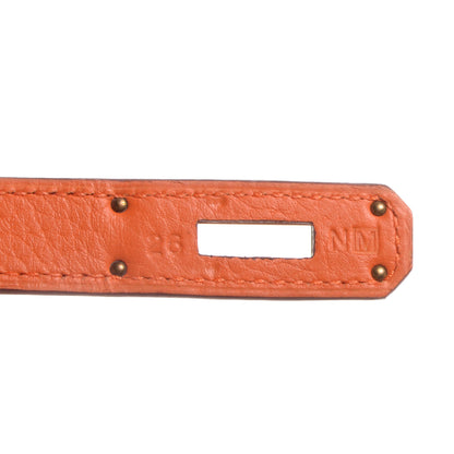 Hermes Taurillon Clemence Kelly Retourne 32 Orange 8 of 10