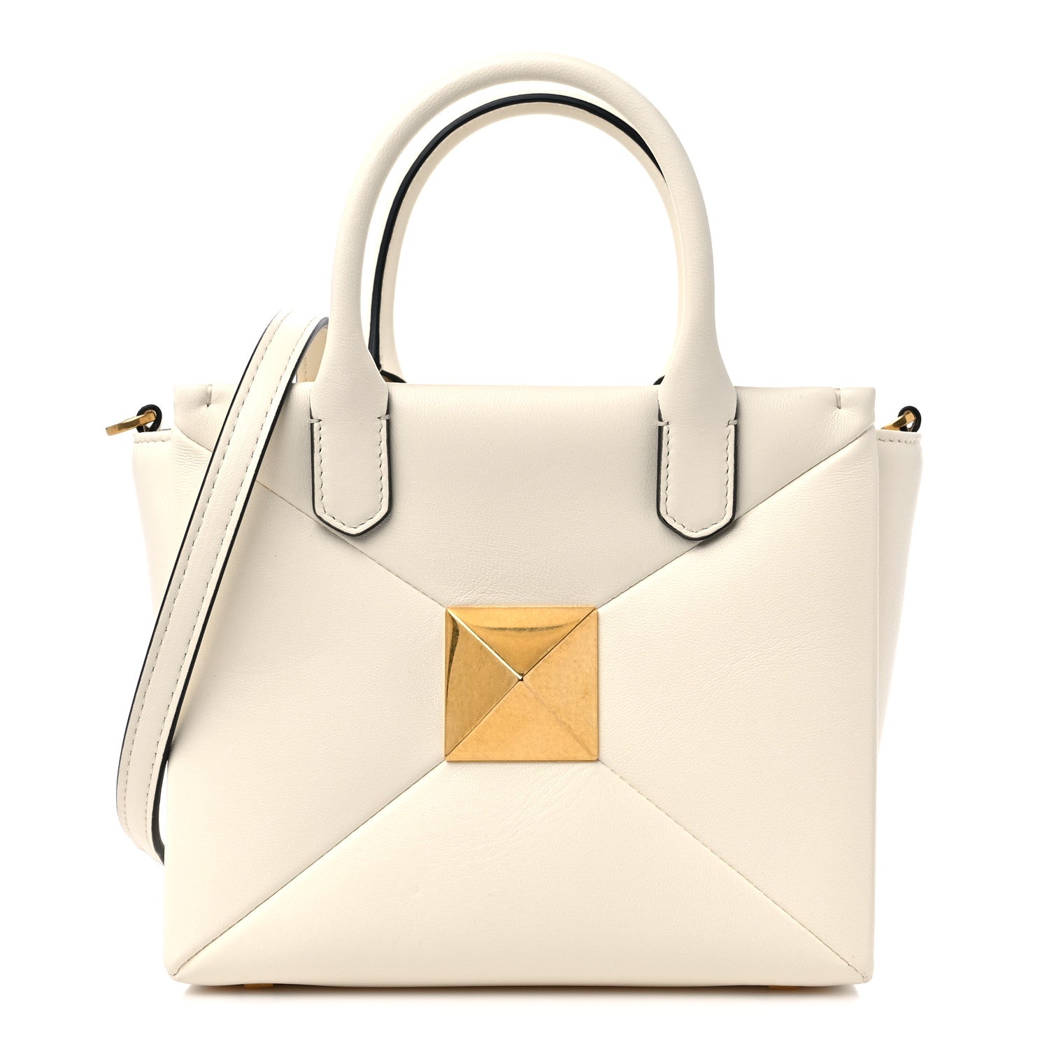 Valentino Garavani Nappa Small One Stud Handbag Ivory 1 of 8