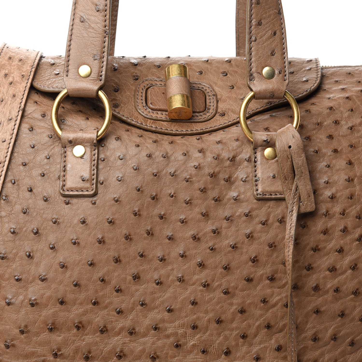 Saint Laurent Ostrich Muse Messenger Bag 10 of 10