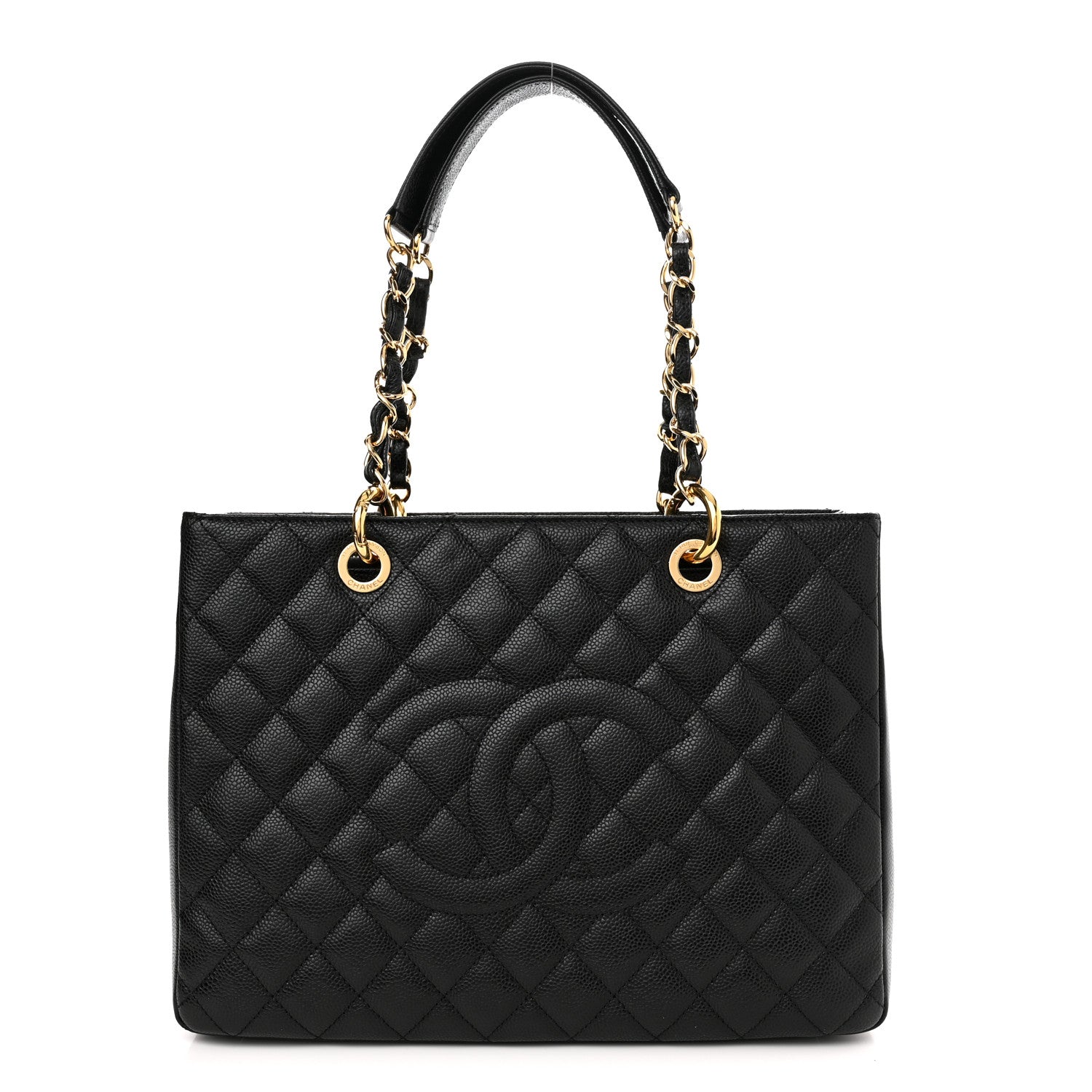 Chanel Caviar Quilted Grand Shopping Tote GST Black 1 of 10