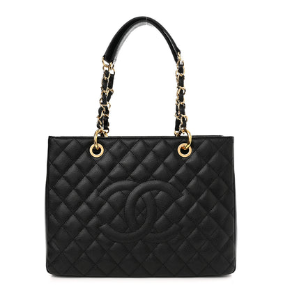 Chanel Caviar Quilted Grand Shopping Tote GST Black 1 of 10