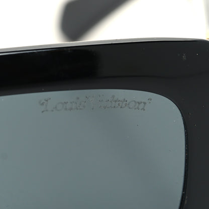 Louis Vuitton Acetate LV Flower Sunglasses Z1360W Black 5 of 7