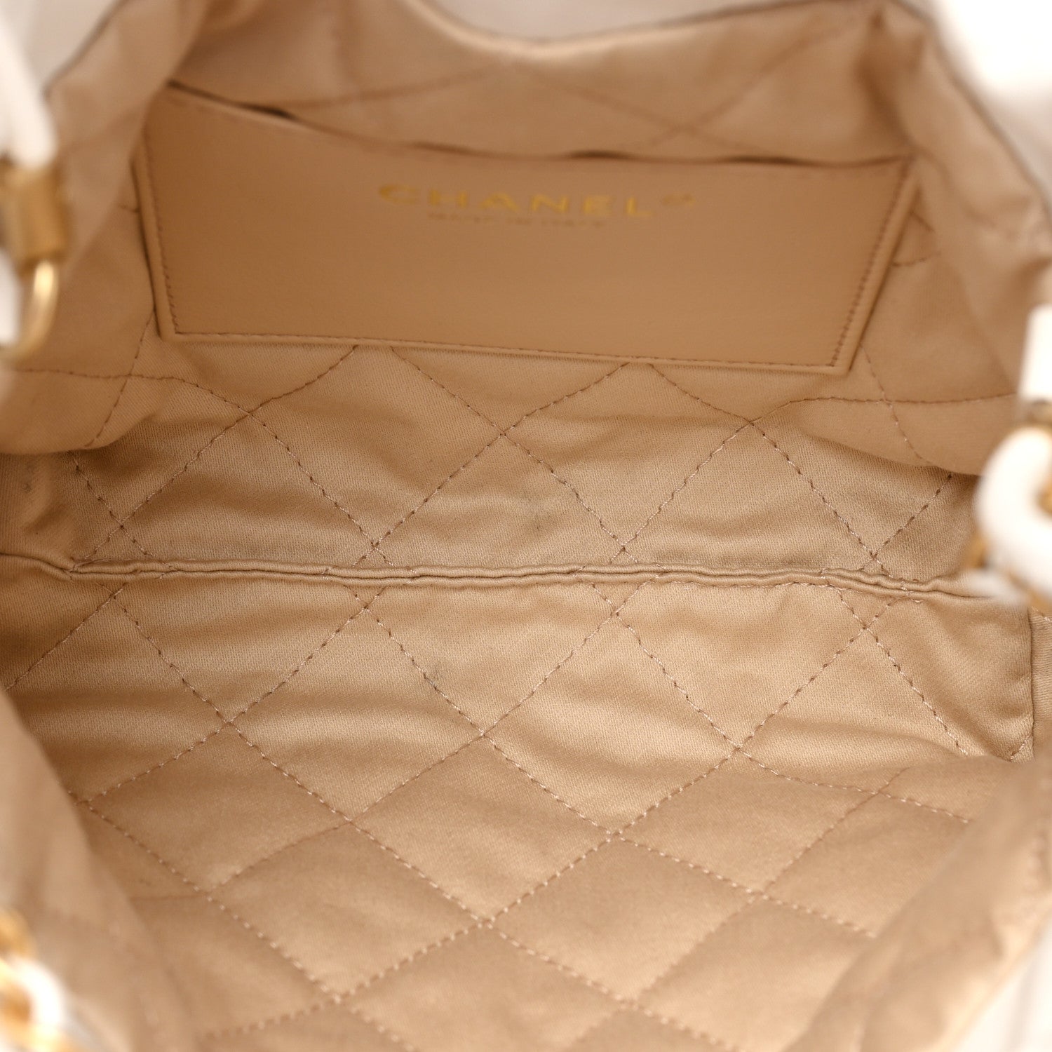 Chanel Shiny Calfskin Quilted Mini Chanel 22 White 5 of 8