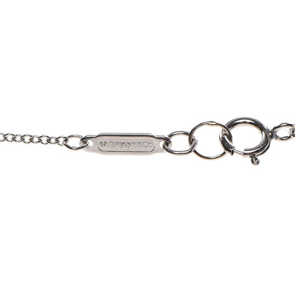 Tiffany Platinum Diamond Heart Station Pendant Necklace 6 of 6